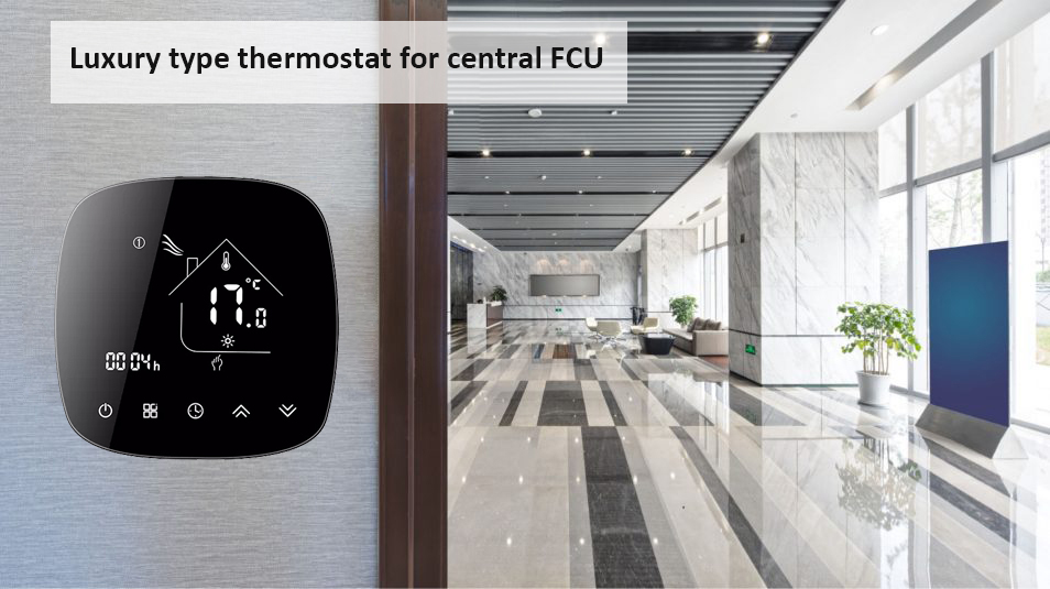 Ecobee Shape 2 Pipe 4 Pipe FCU Smart Wifi Modbus Thermostat