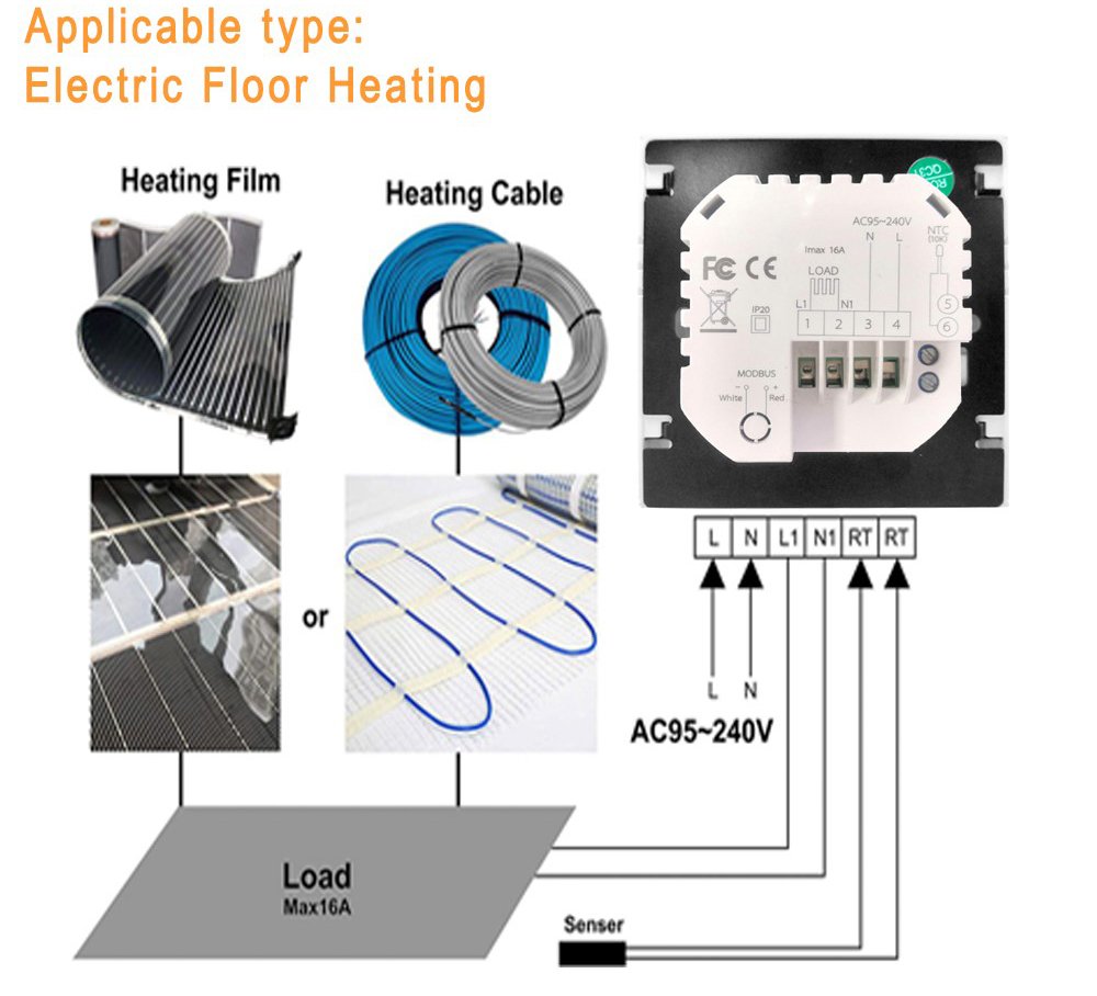 Smart Heating Programmable Home Thermostat