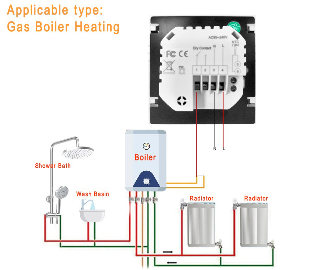 3A/16A Water/ Floor Heating Home Smart Thermostat