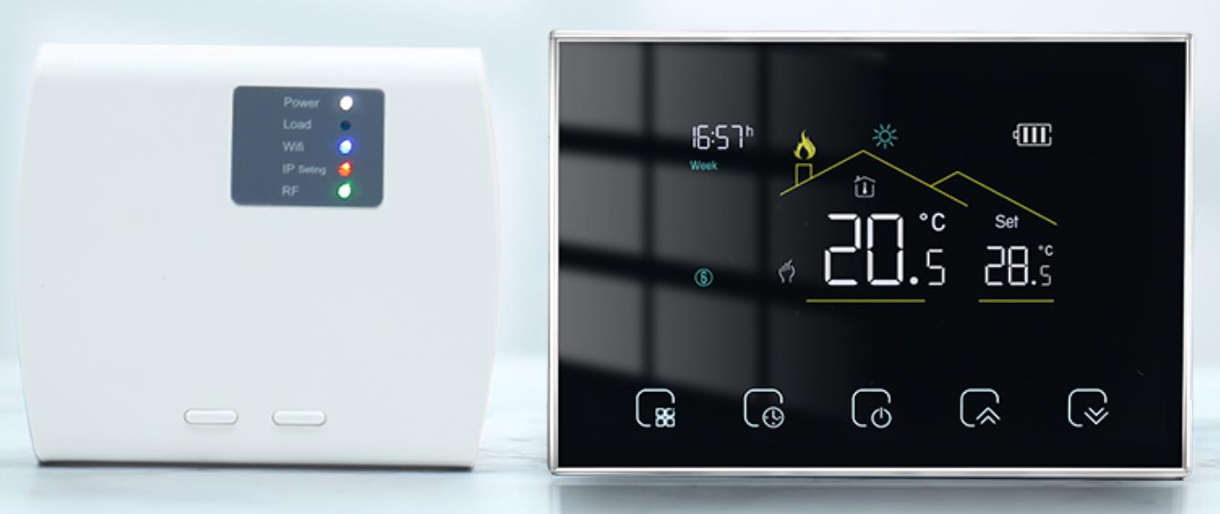 RF wireless thermostat