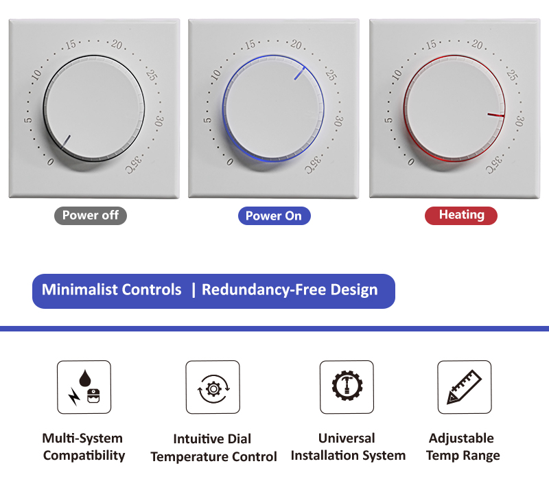 Mechanical heating thermostat