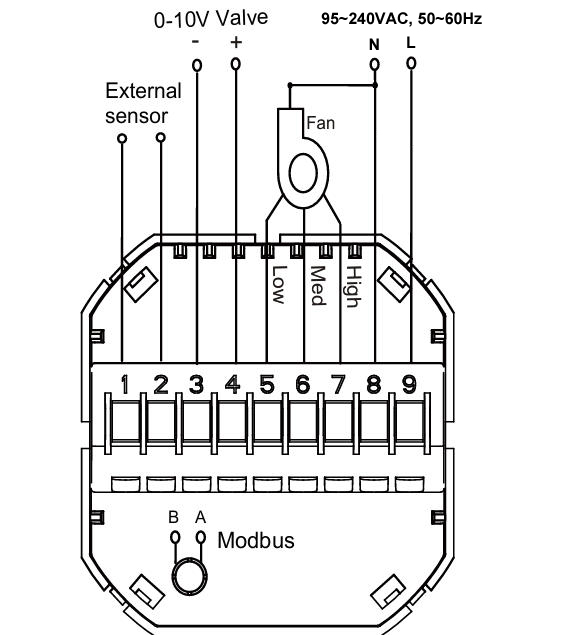 modulating thermostat wiring
