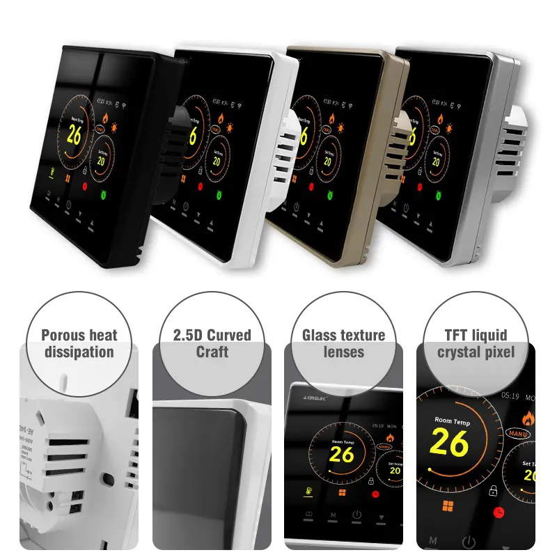 New Arrival Colorful Screen Display Home Heating Thermostat