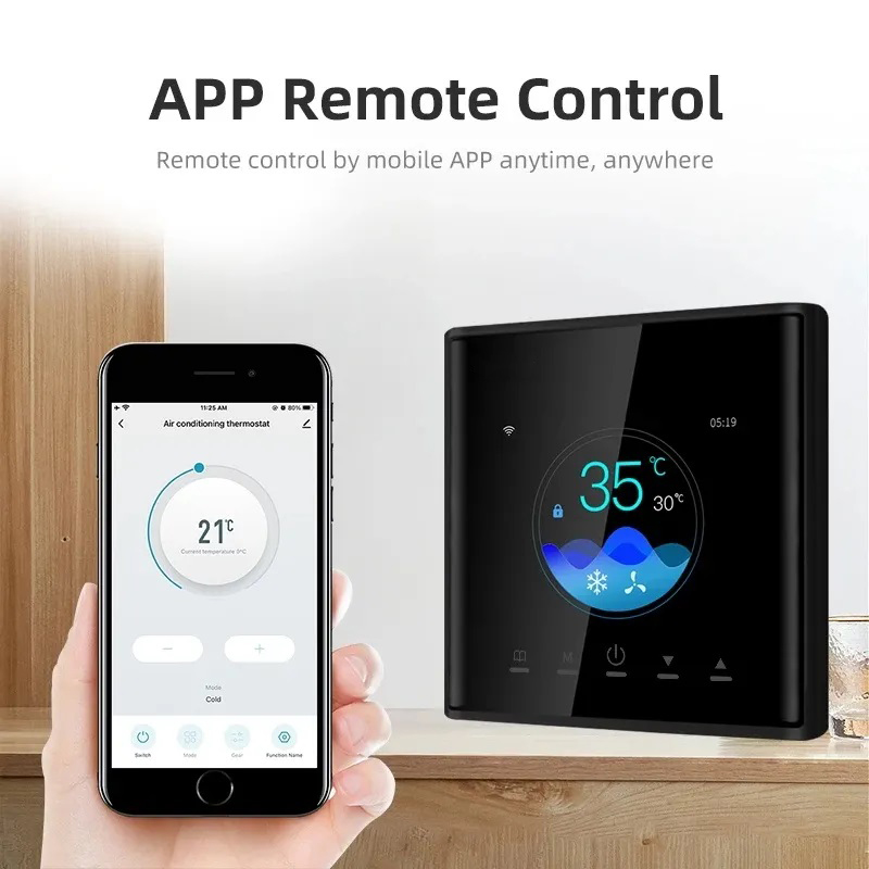 New Arrival Color Display Heating And Cooling FCU Thermostat